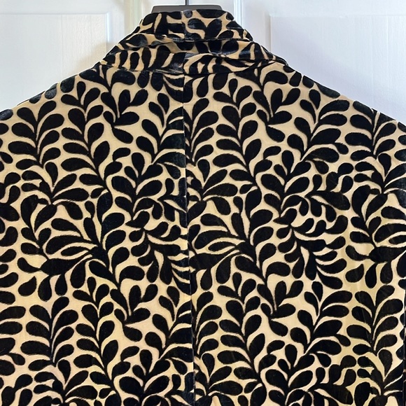 NWOT Sigrid Olsen Leaf Open Front Oversized Blazer Cardigan - Size Large - Picture 5 of 9